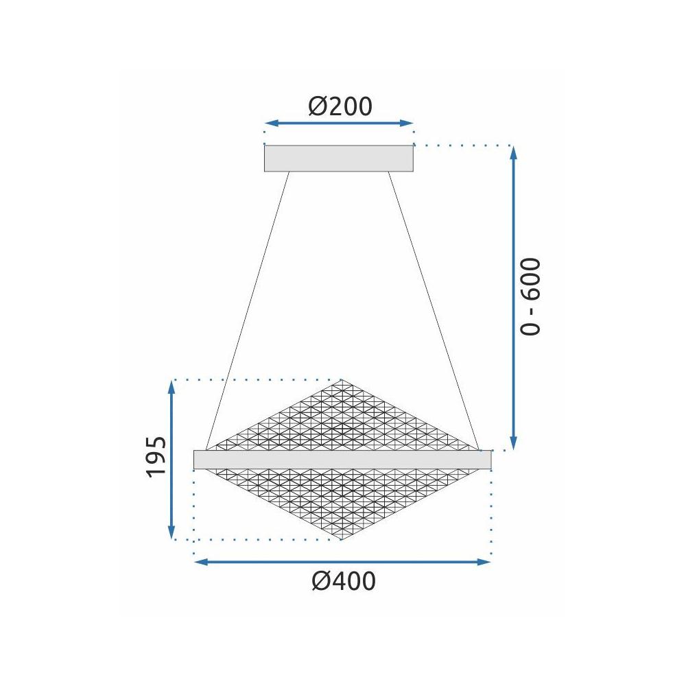 KRISTALL-PENDELLEUCHTE APP774-1CP
