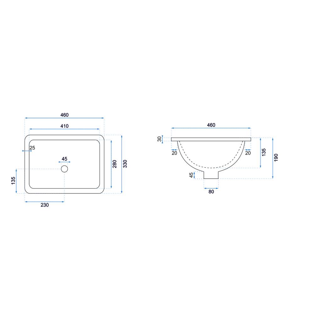 Умивальник на стільницю Rea Adela