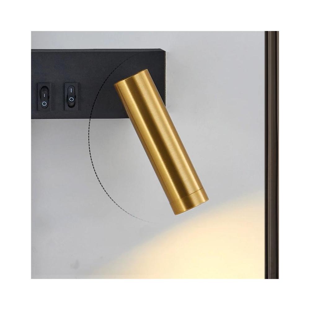 Wandlampe APP1439-W RIGHT BLACK  GOLD