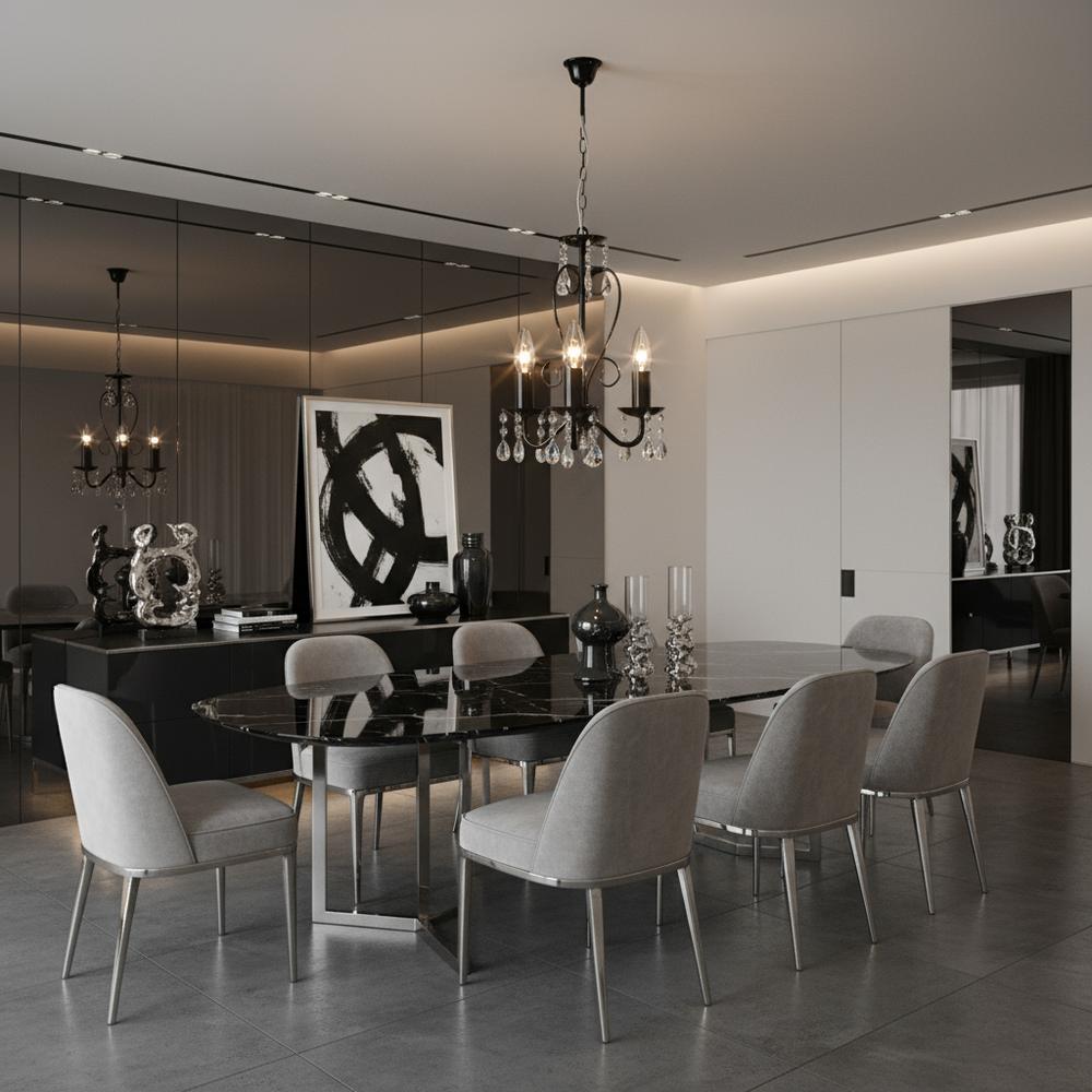 Deckenleuchte EBT013-3CP BLACK