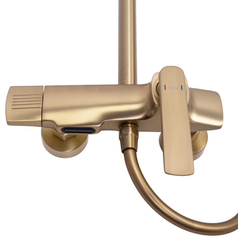 Tuš set REA REBEL GOLD BRUSH