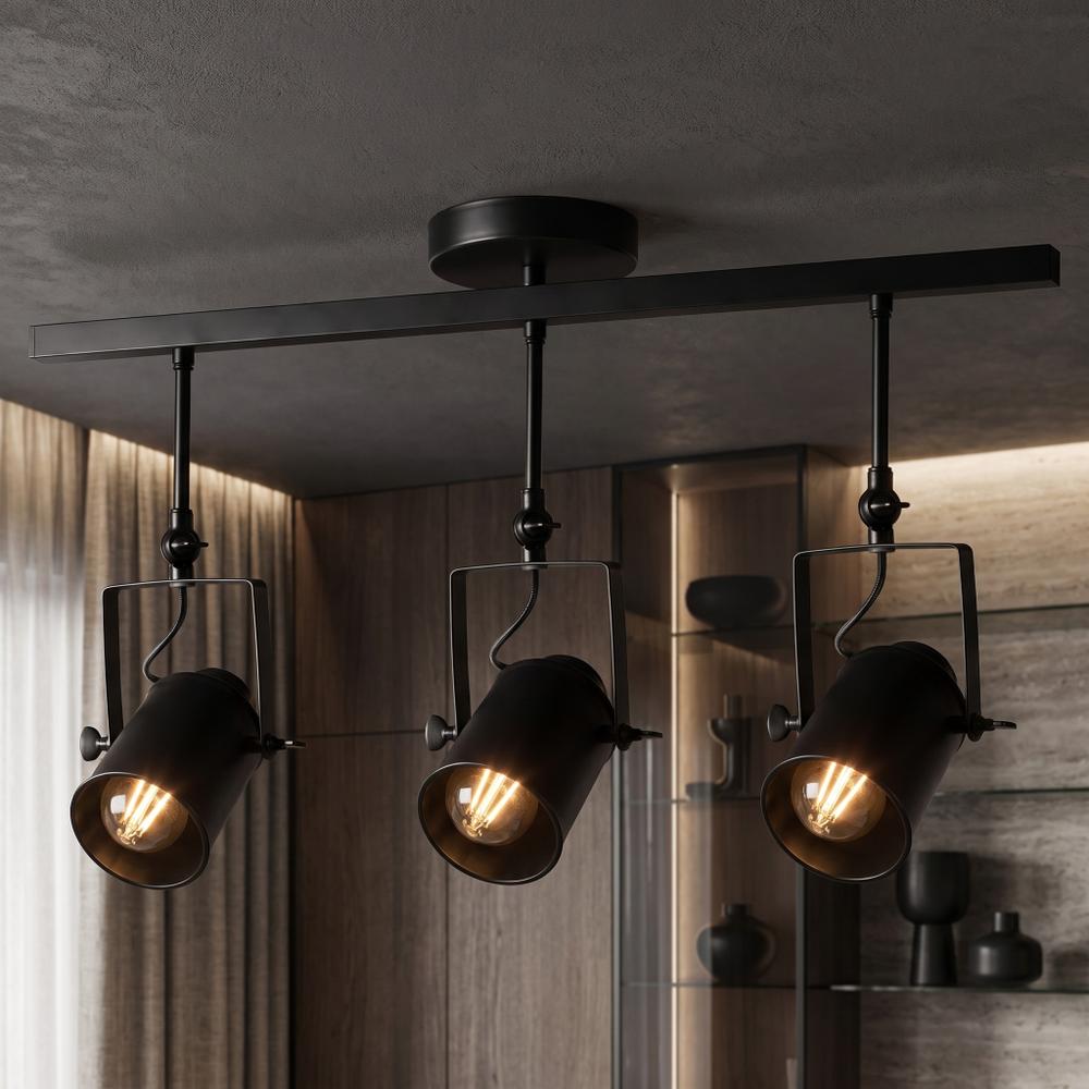 Lampa sufitowa reflektor APP487-3C czarna