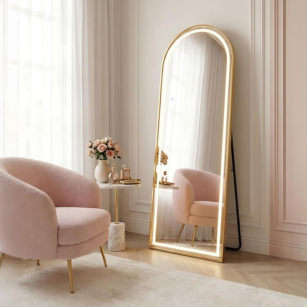 Miroir LED Orbit 60x170cm Brush Gold
