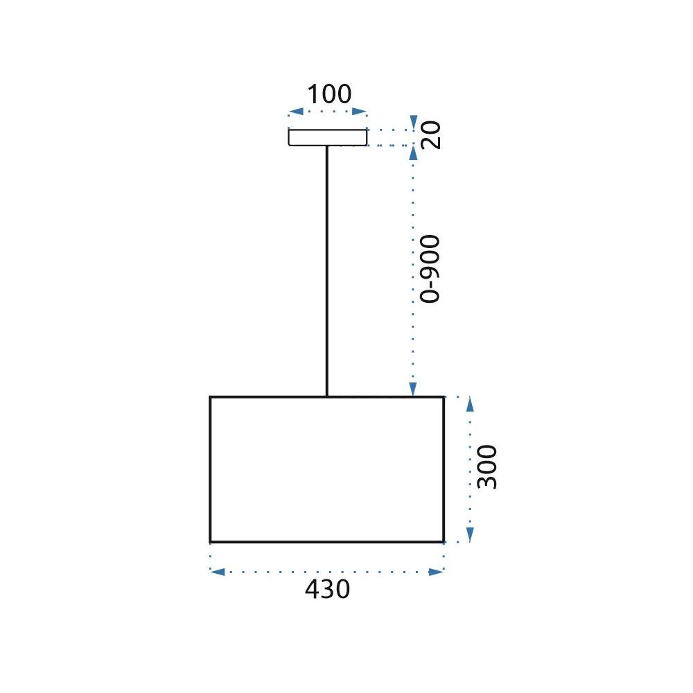 Deckenlampe mit Feder Gold APP662