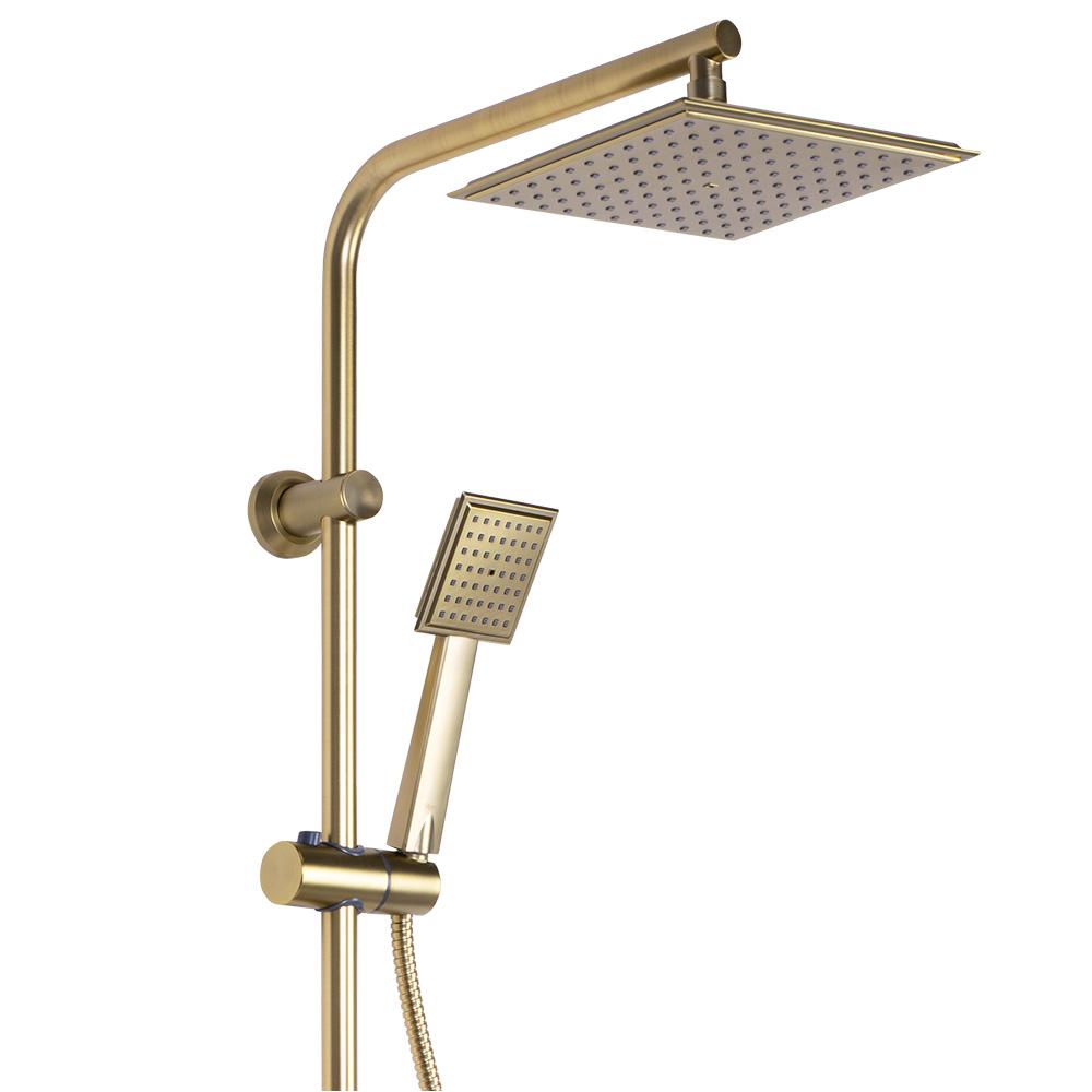 REA Bravo zelta matēts dušas komplekts