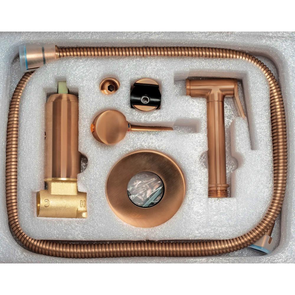 Bateria Bidetowa REA Lungo Loop Miedź Szczotkowana