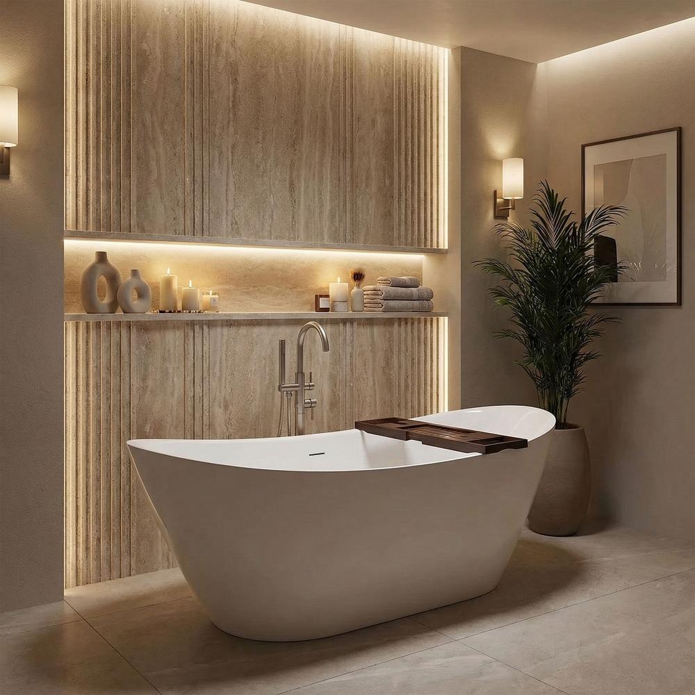 Baignoire autoportante Rea Ferrano Slim 180