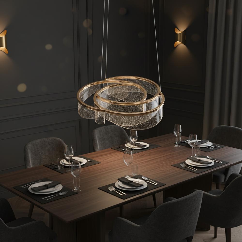 Deckenleuchte LED G138-CP 50cm Gold