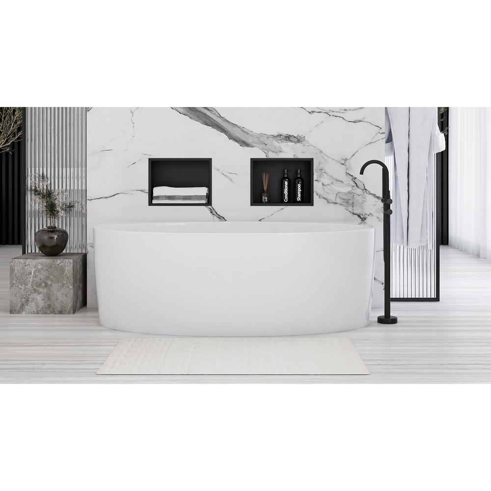 bathroom shelf 30x30 matte black