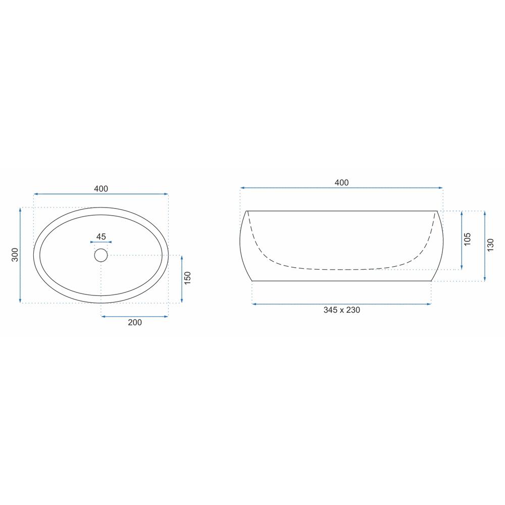 Rea Linda mini nadgradni umivaonik