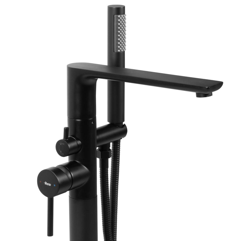 Frei stehende Armatur Rea Flores Black