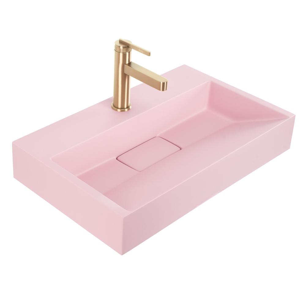 Umywalka konglomeratowa GOYA PINK 60CM + stelaż