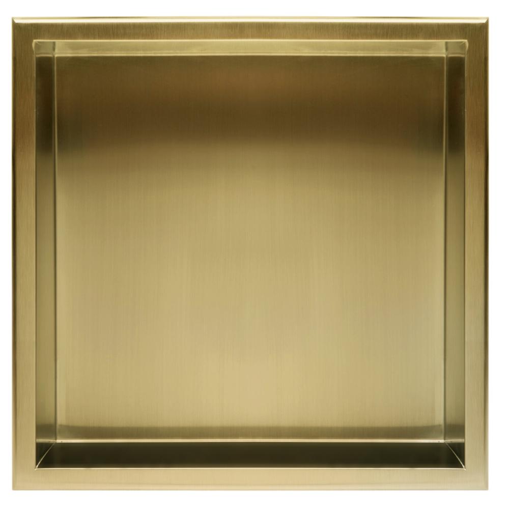 bathroom shelf 30x30 gold brush