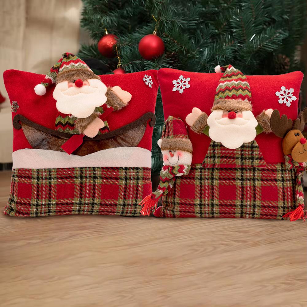 Poszewka świąteczna na poduszkę 40x40 RED YX021