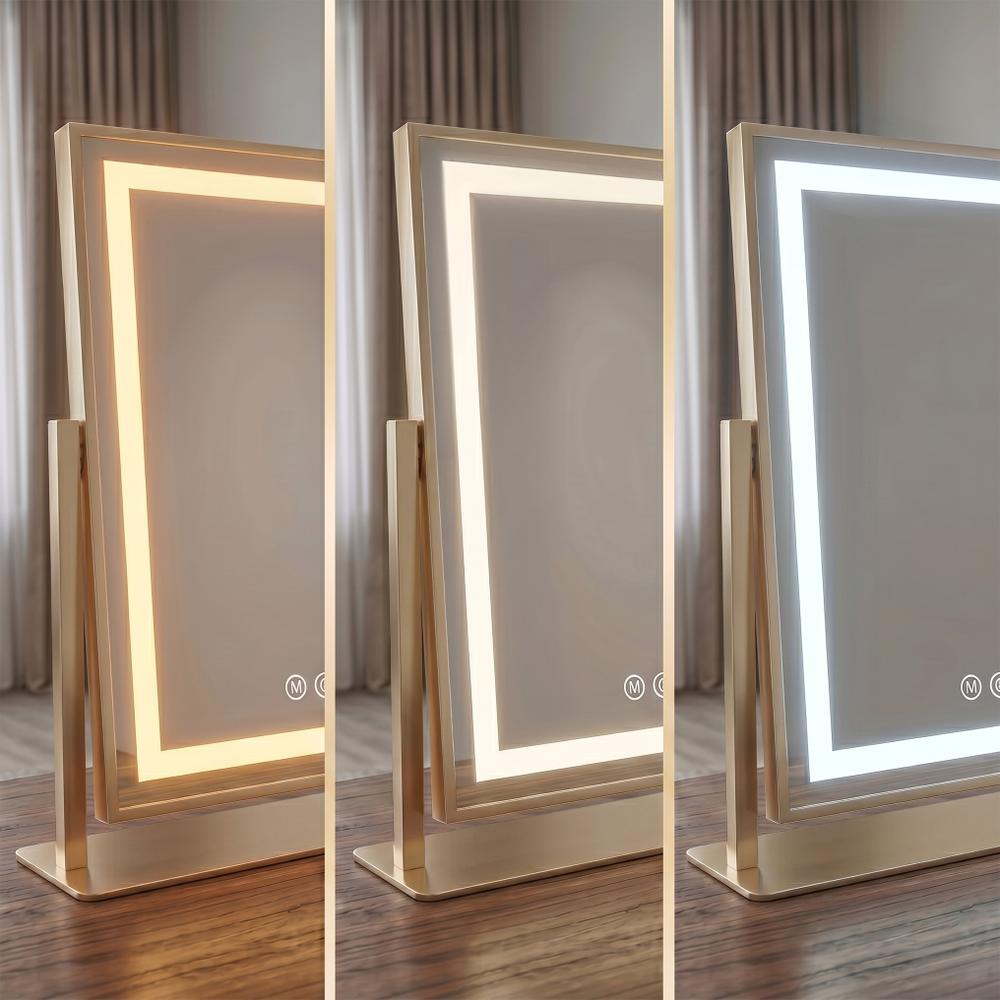 Lustro LED LUMI L.Gold 30x40cm
