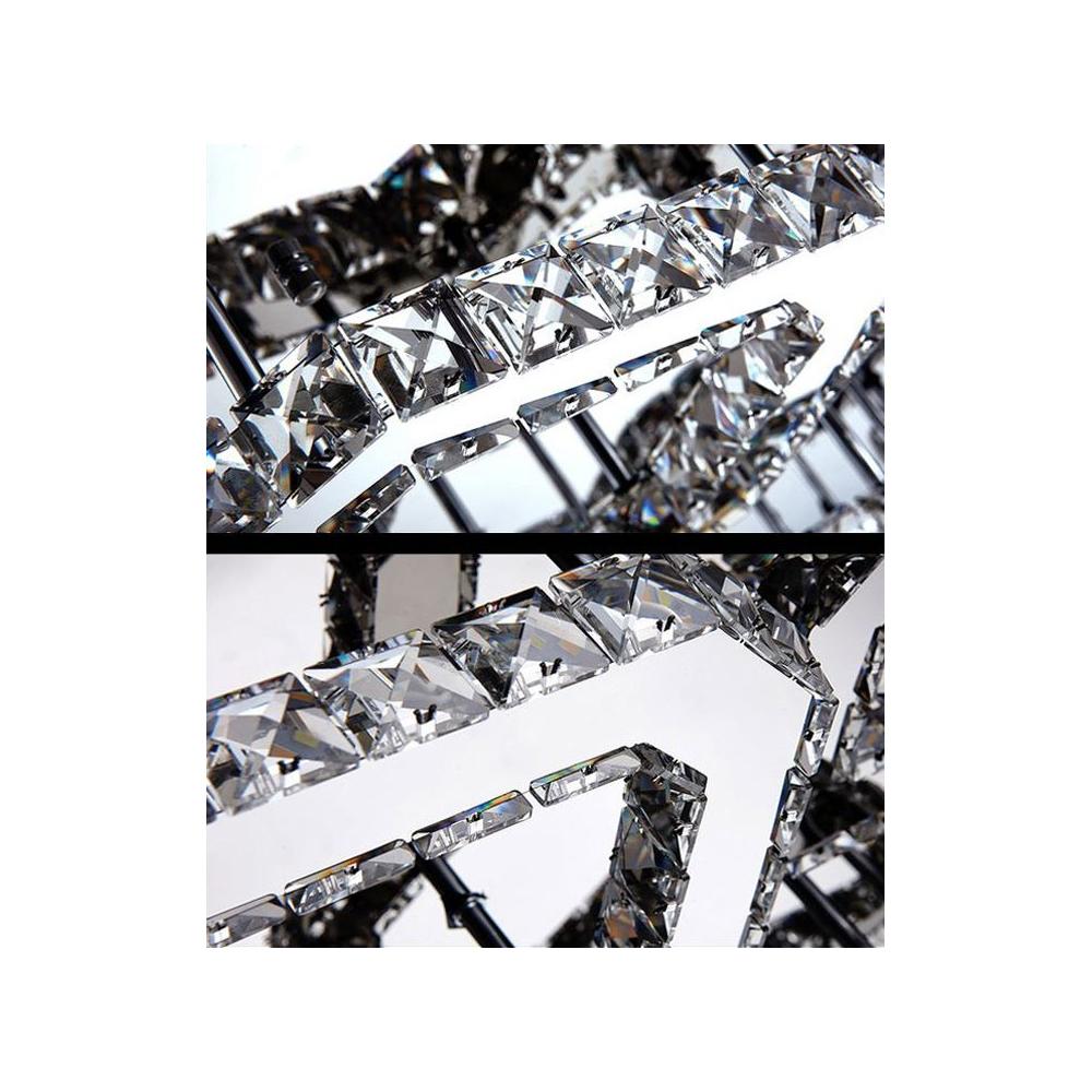 Deckenlampe Kristall LED 24W quadrat APP410-C