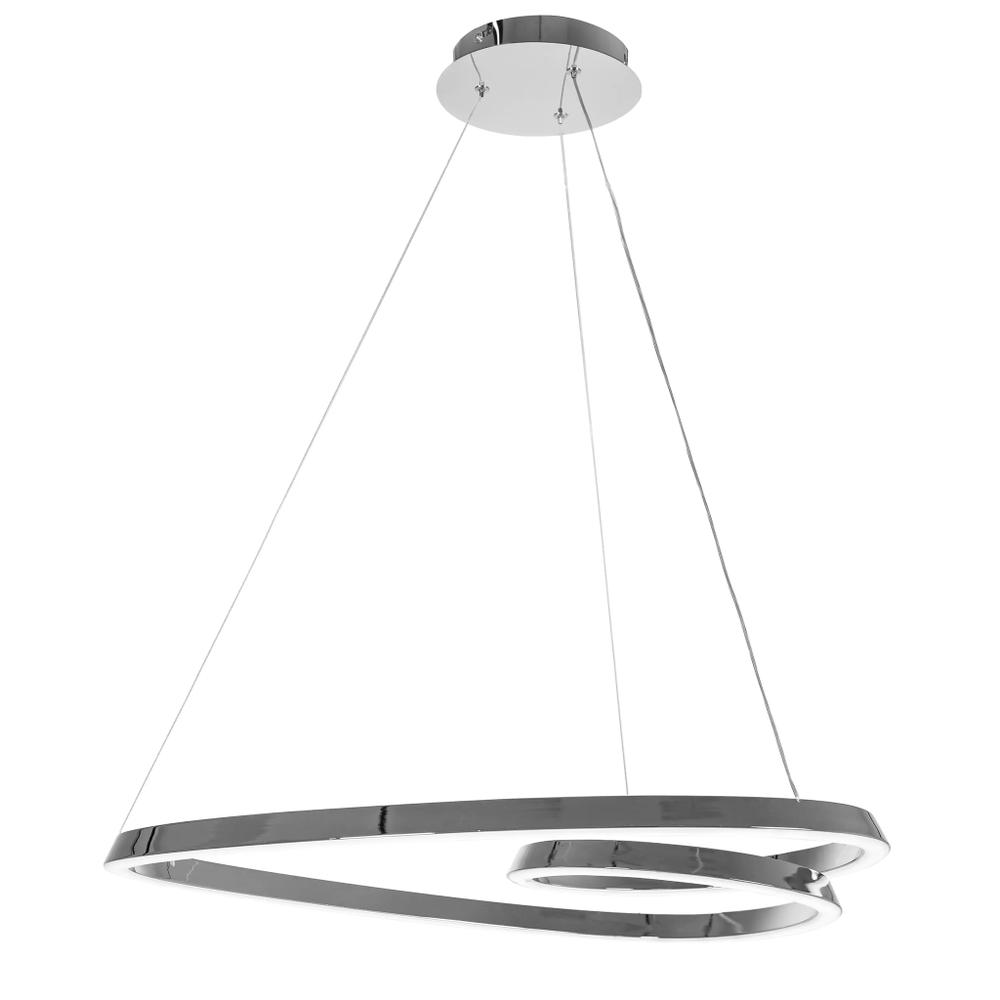 Lampa Sufitowa Wisząca Loop LED + Pilot APP798-cp Chrom