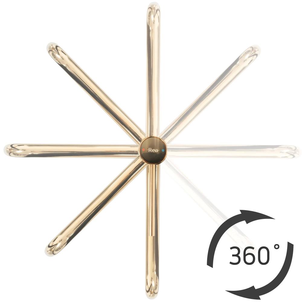 Waschbeckenarmatur Rea Lugano Slim Brush Gold High