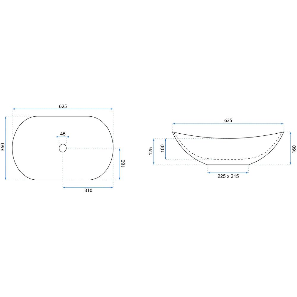 Umywalka nablatowa Rea Royal Lava