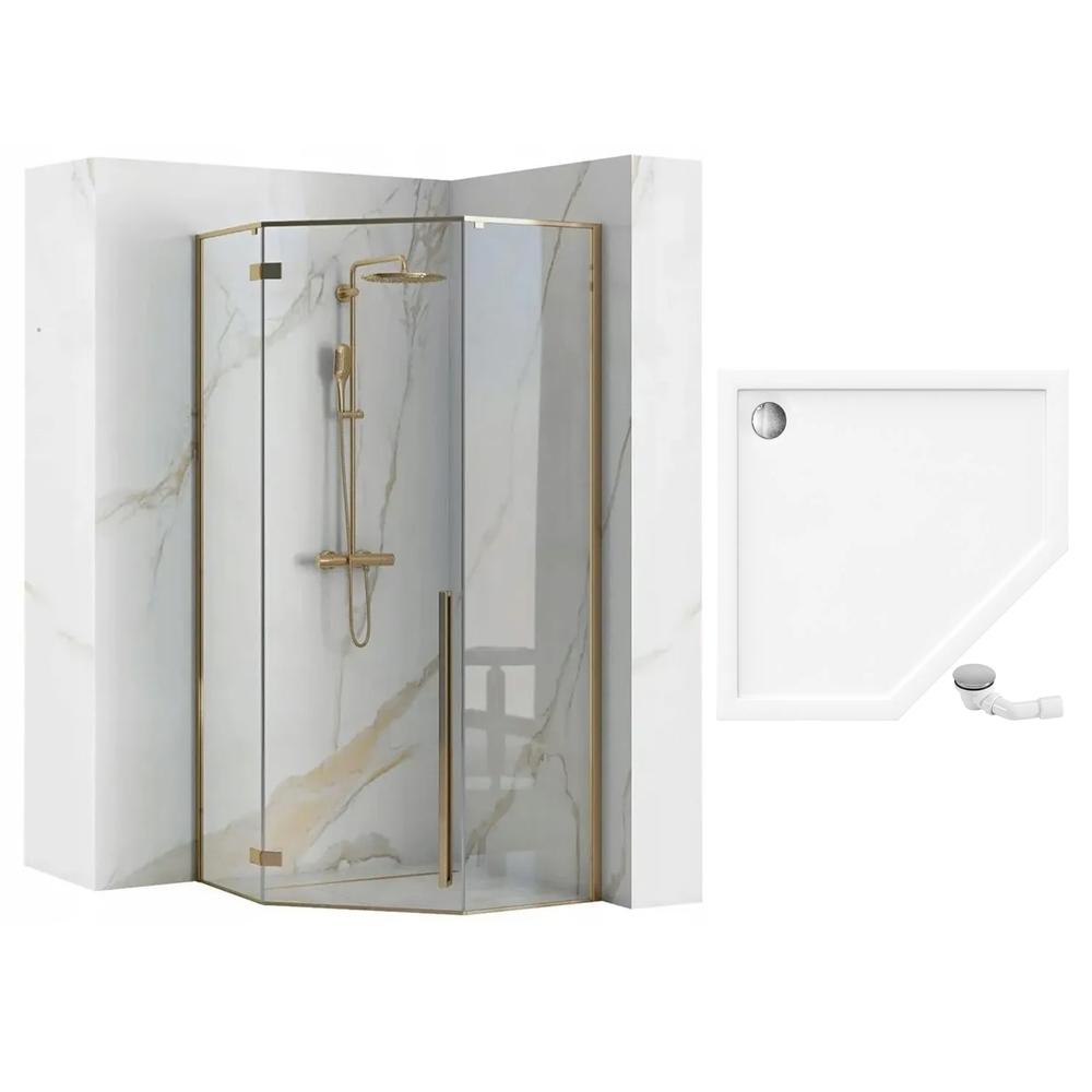 Duschkabine DIAMOND GOLD 90x90