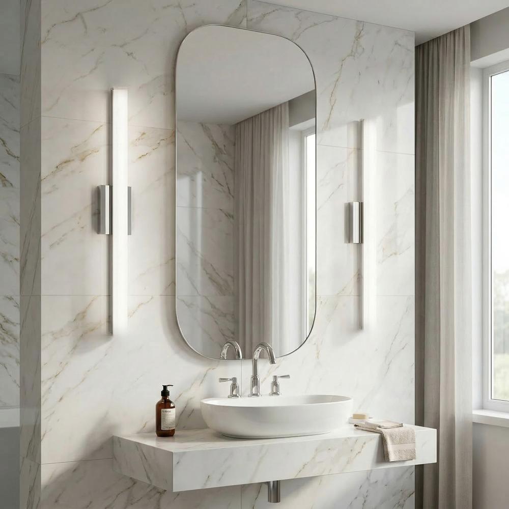 ΦΩΤΙΣΤΙΚΟ ΤΟΙΧΟΥ ΜΠΑΝΙΟΥ LED 80CM APP1847-1W CHROM