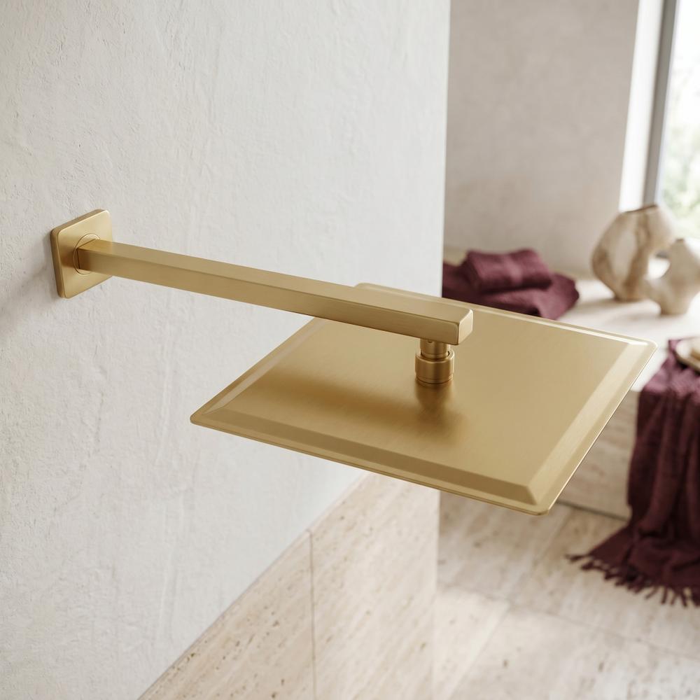 Kvadrātveida dušas galva JS-P015BG 30cm Brush Gold