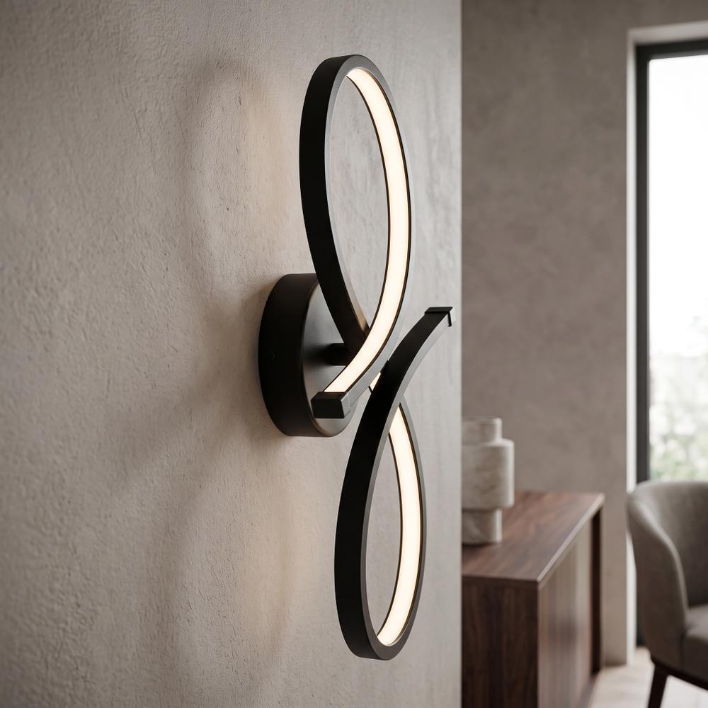 LAMPA ŚCIENNA KINKIET LED APP1050-W Czarna