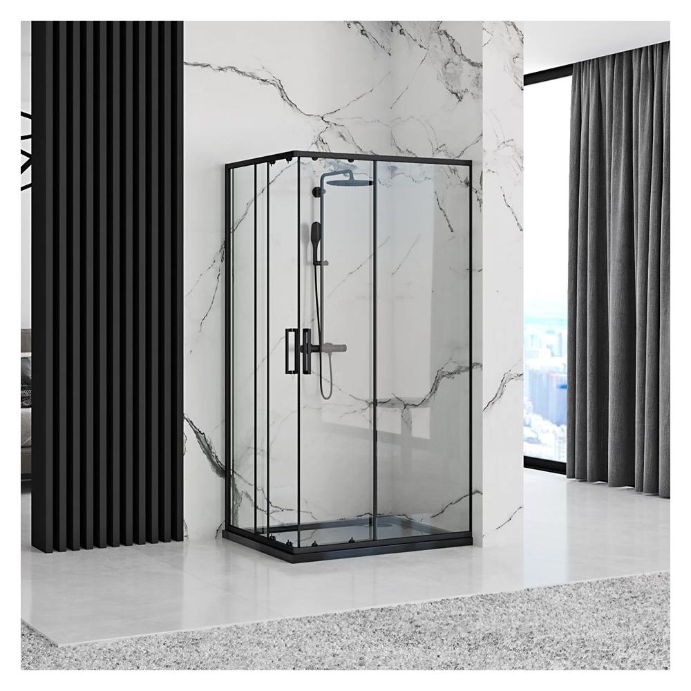 Cabina doccia Rea Punto Black 80x100