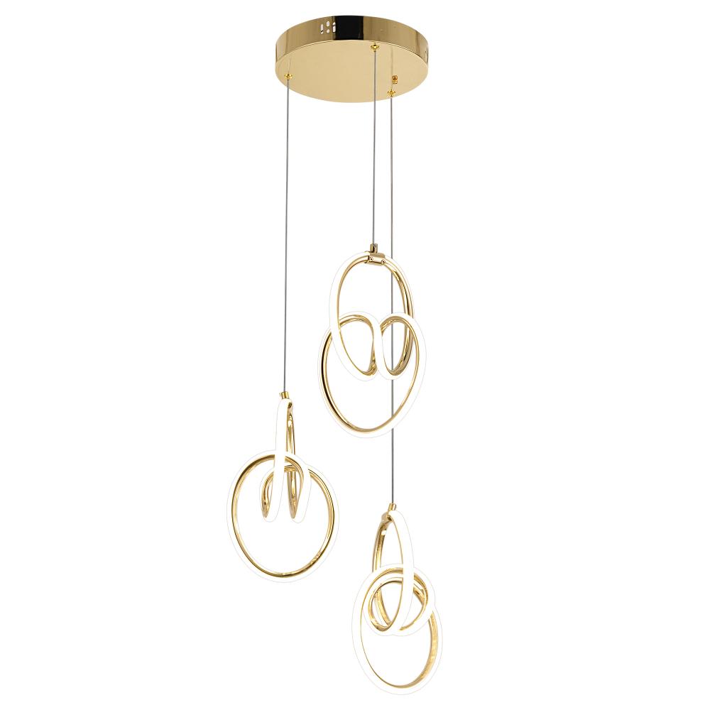 LED-Hängeleuchte G082-3CPR Gold