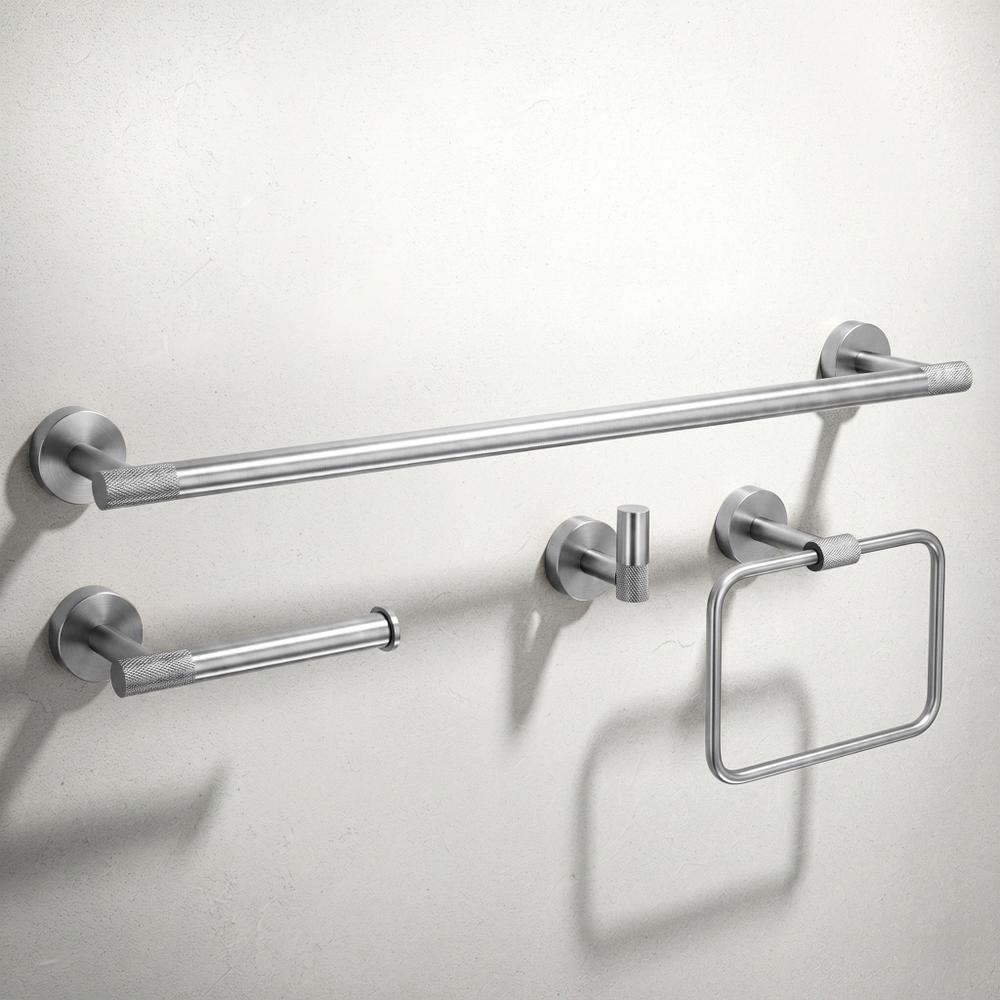 Set kupaonskih dodataka GRID Brush Nickel 4 dijela