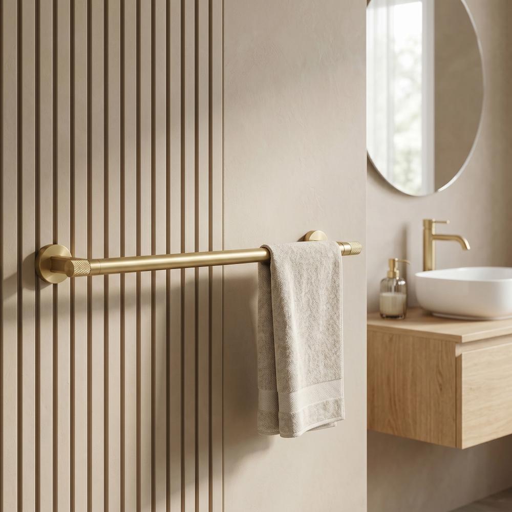 Wieszak łazienkowy jednoramienny 39101 Ori Złoty Szczotkowany