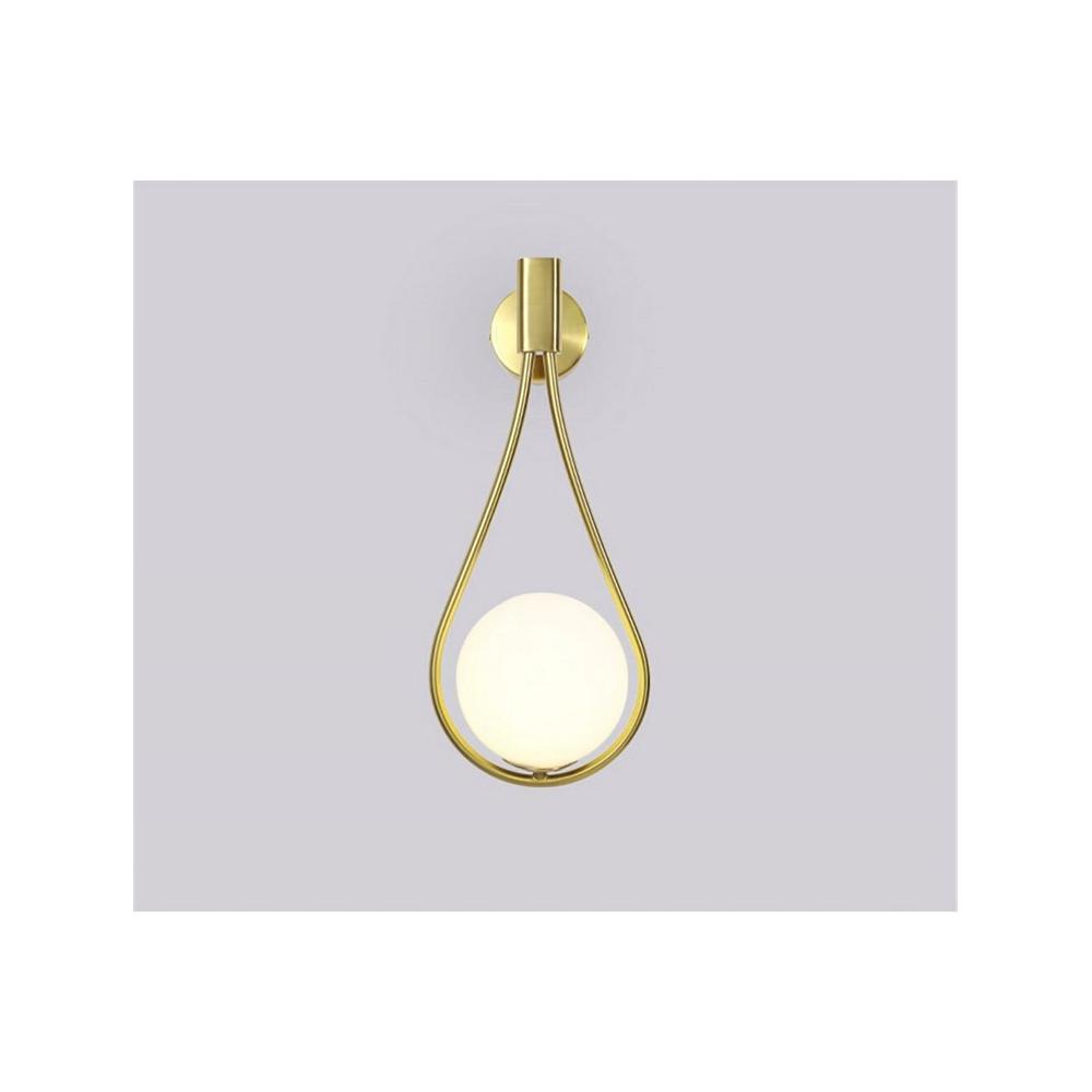 Wandlampe Glas Kugel Gold APP603-1W