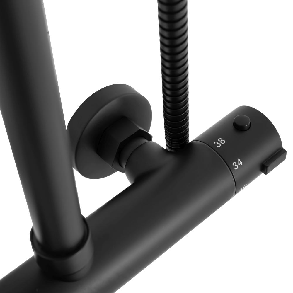 REA BLISS DUŠAS KOMPLEKTS REA BLISS MELNS TERMOSTATS