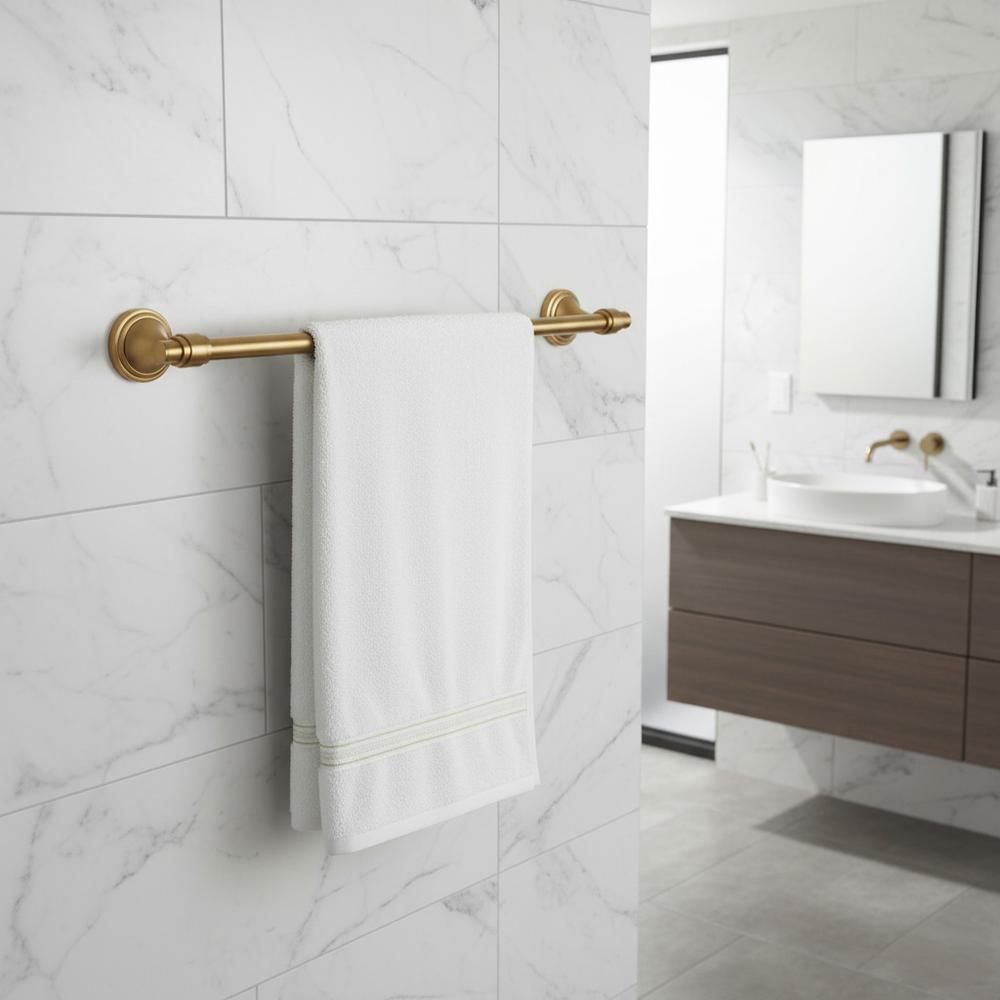 Yksivartinen kylpyhuoneripustin 16101 Aristo Brush Gold