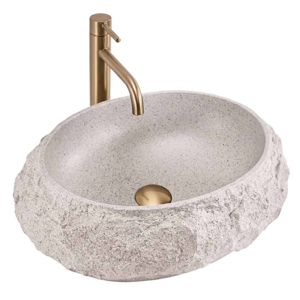 Umywalka nablatowa Rea Mika Beige