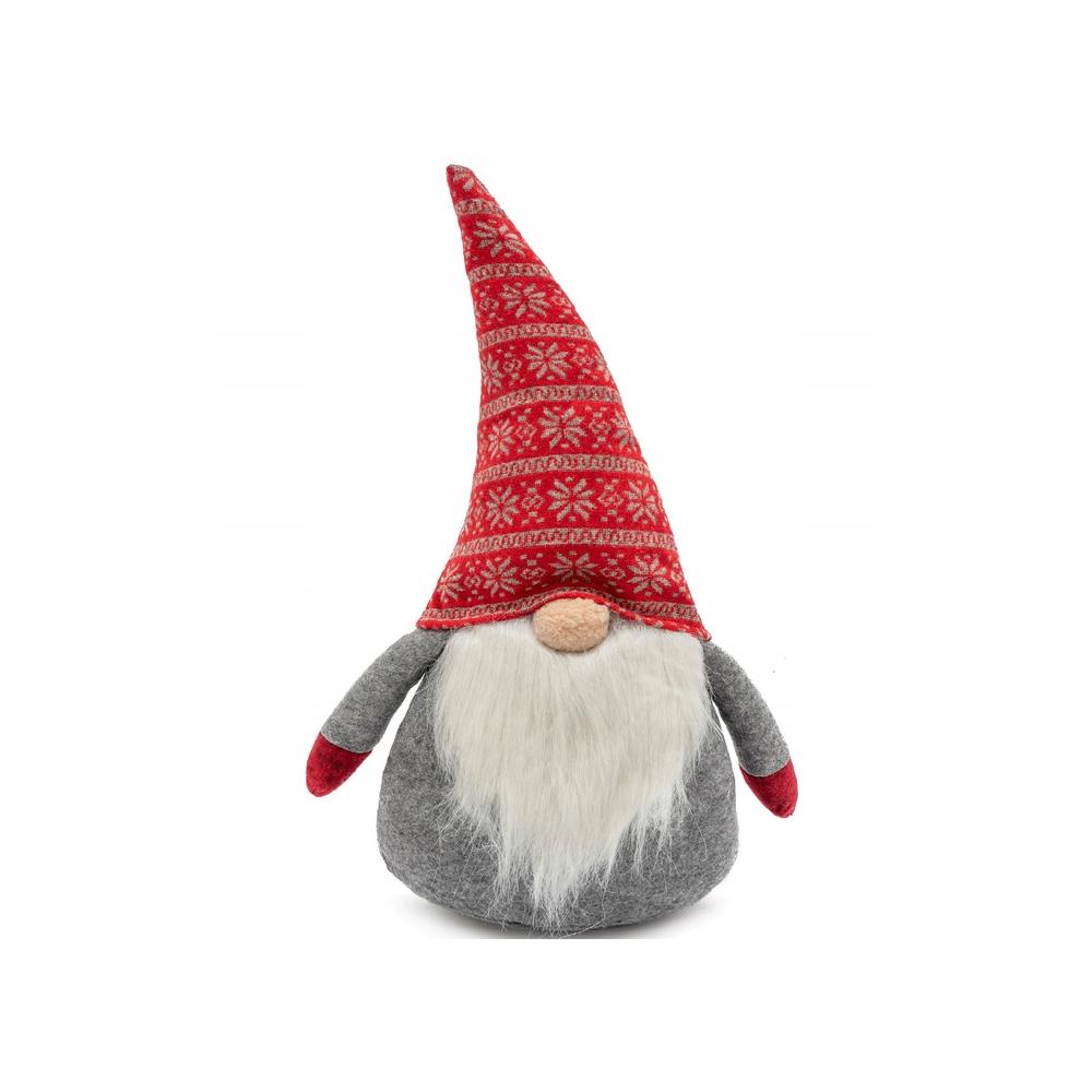 Skrzat świąteczny 50cm RED/GREY YX-019