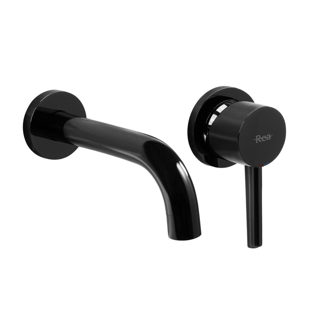 Wall Mounted faucet Rea Lungo Black Metallic + BOX