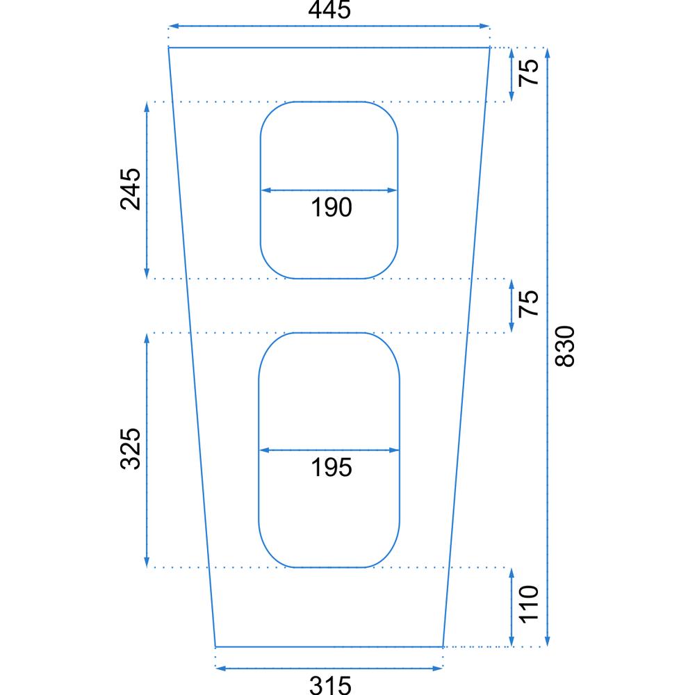 Freestanding basin Rea Daria