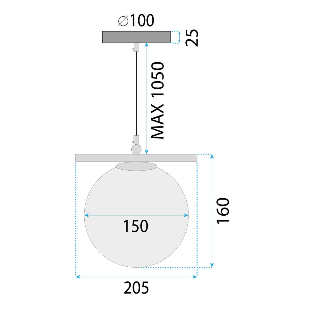 Deckenleuchte Gold APP1667-1CP