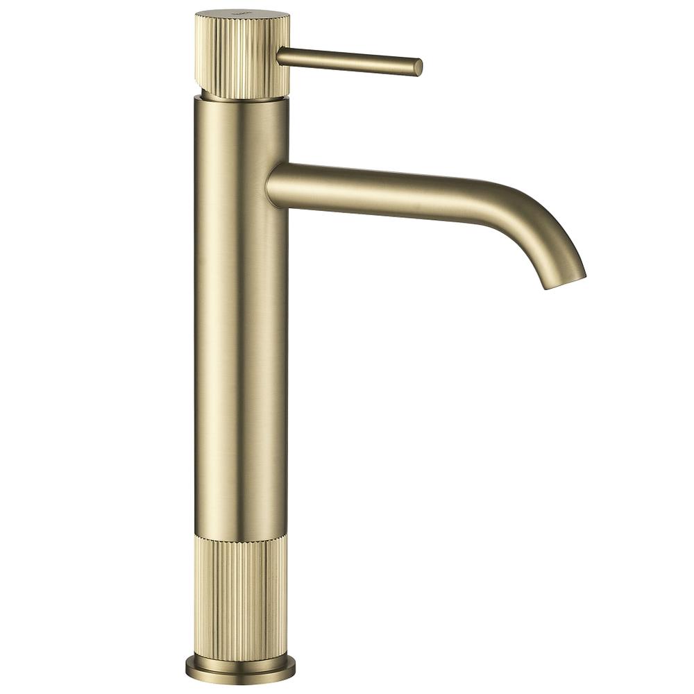 Fürdőszobai csaptelep Rea Lungo Stripe Brush Gold