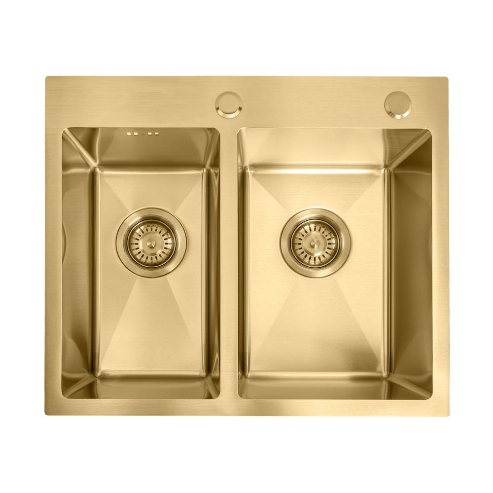 Čelični sudoper Toby  BRUSH GOLD