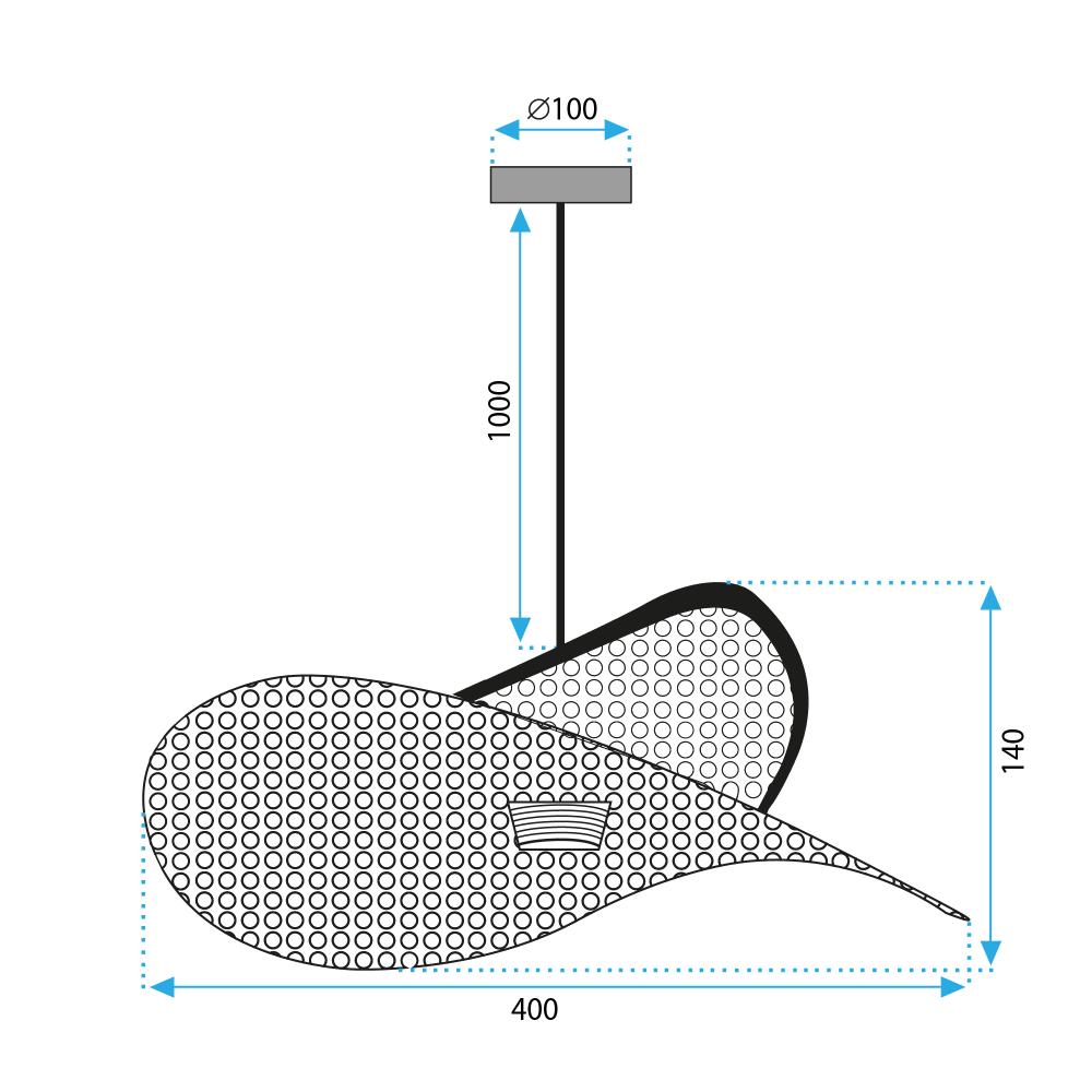 Deckenlampe APP1472-1CP black/old gold