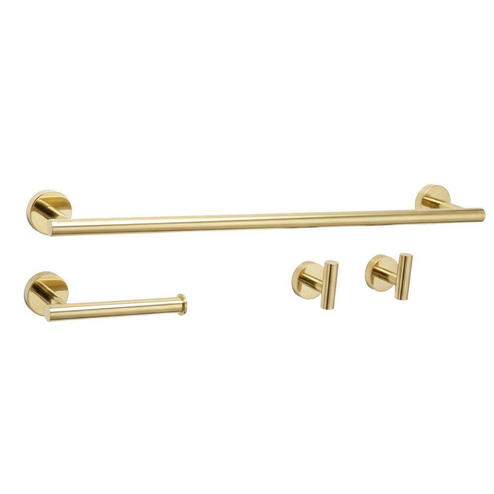 Kylpyhuonetarvikesetti Ari Gold 4 osaa