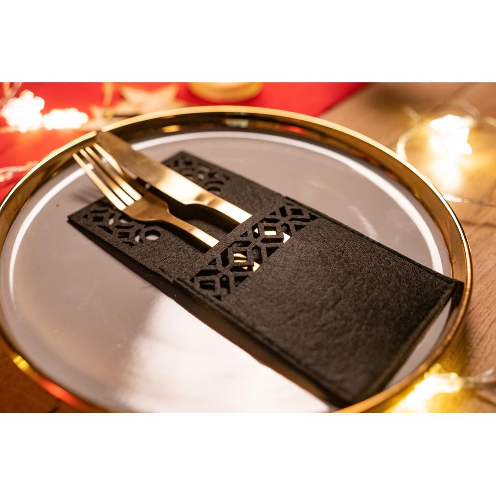 Pokrowiec na sztućce Świateczny 8 szt (KF357-4B x2)