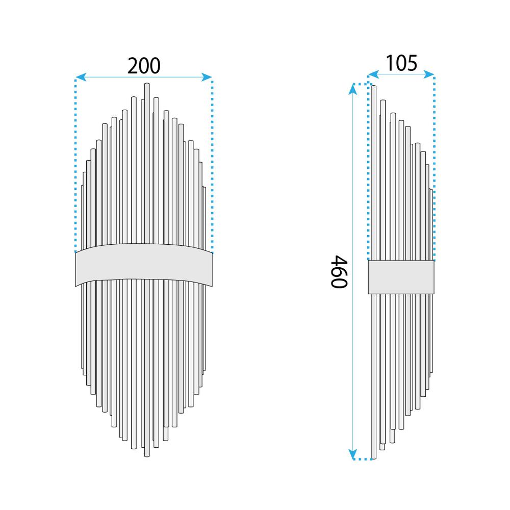 Аплик APP1761-1W Brush Gold