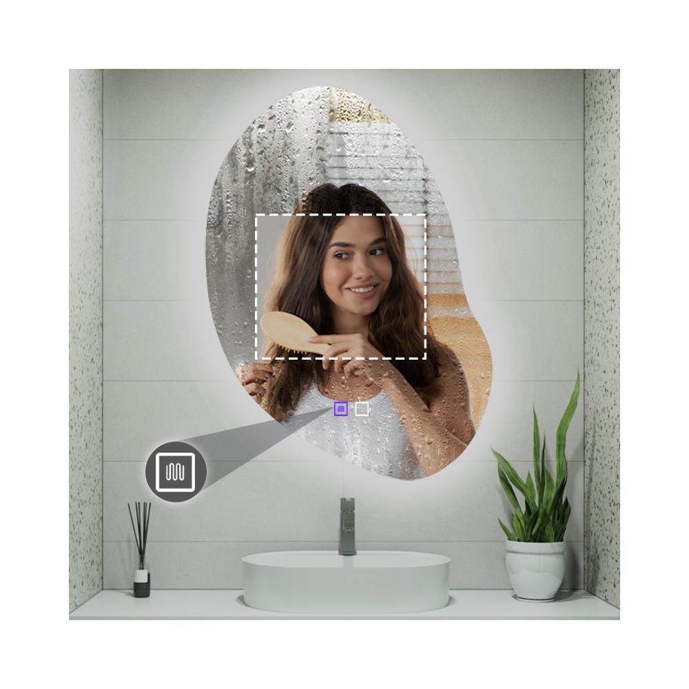 Mirror LED 80x60cm CLOUD C