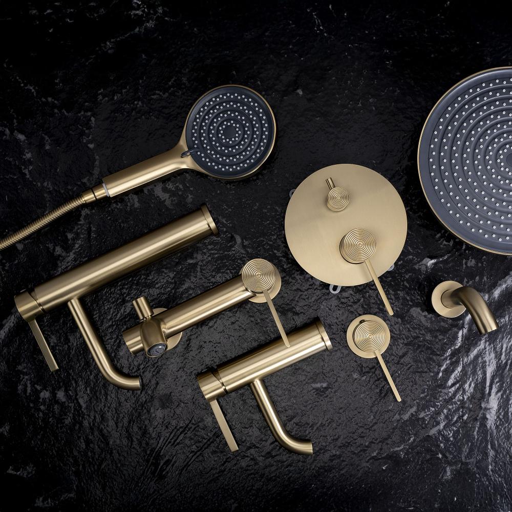 Wall Mounted faucet Rea Foster Brush Gold