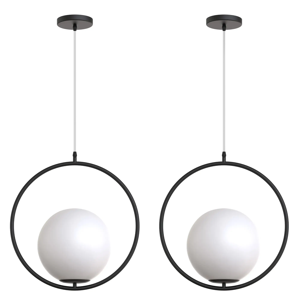 Hängelampe gold G110-1W BLACK WHITE