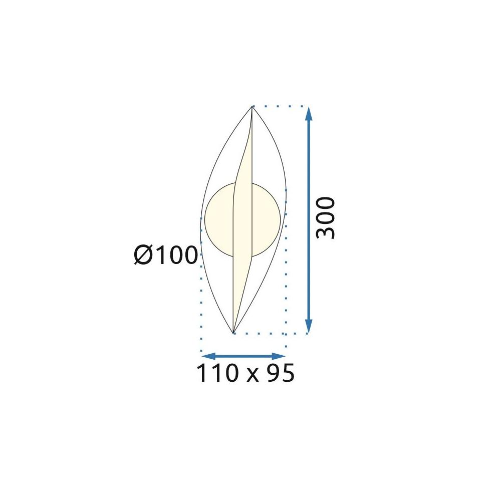 Wandlampe LED G031-W Gold