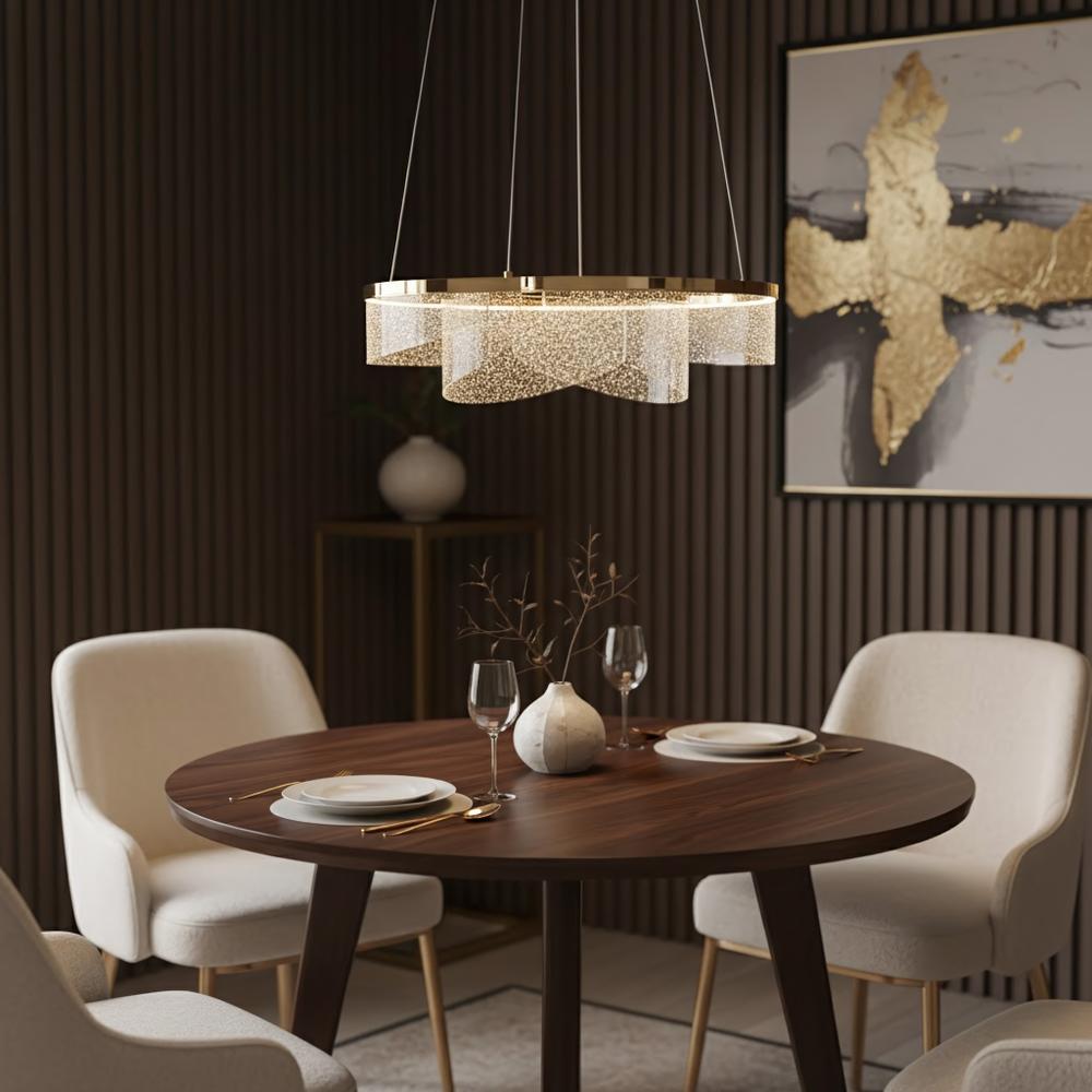 Deckenleuchte LED G138-CP 50cm Gold